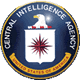 The official seal of the Central Intelligence Agency, featuring a bald eagle above a shield with a red compass rose, surrounded by the agencys name and United States of America in gold letters on a blue background.